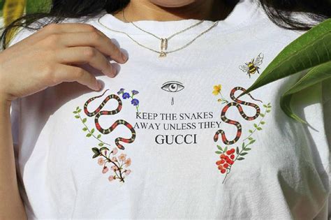 keep the snakes away unless theyre gucci|Dana Frid Instagram Designer Logo T.